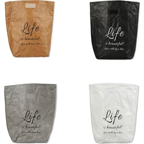 Kraft Paper Snack Lunch Bags Reusable Insulated Thermal Merchandise Grocery Bag Insulation Holder