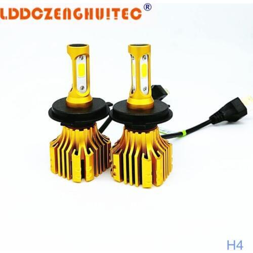 LDDCZENGHUITEC H4 H7 LED Headlight Bulbs H11 9005 9006 COB Chips 72W 8000LM 6500K Car Led Auto Headlamp Headlights Fog Light 12V