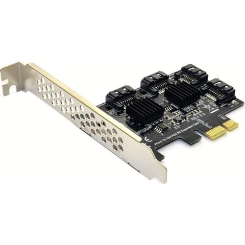 NEW PCIE to SATA Card PCI-E Adapter PCI Express to SATA3.0 Converter 4-Port SATA III 6G Expansion Controller Card Adapter IPFS