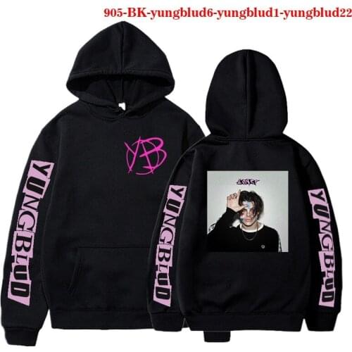 Newest Yungblud Printed Harajuku Hoodie Polyester Pullover Singer Logo Mens Long Sleeves Sweatshirt Winter Warm Kpop Hoodies
