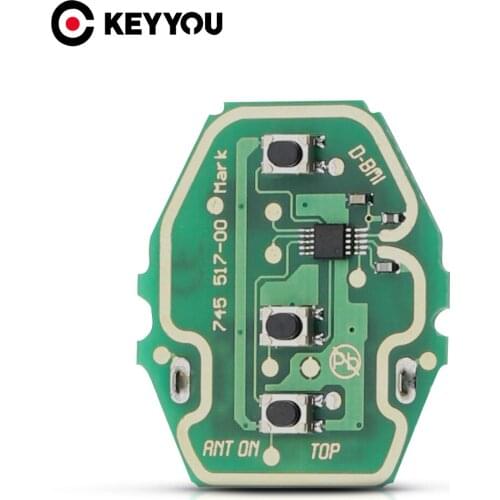 KEYYOU Remote Car Key Control Circuit Board For BMW EWS System X3 X5 Z3 Z4 1/3/5/7 1 3 5 7 X3 X5 Z3 Series 3 Buttons 315/433MHz