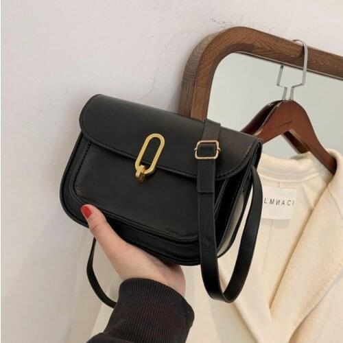 Casual Retro Women Shoulder Bags Designer Brand Chic Female Handbags Luxury Pu Leather Crossbody Messenger Bag Large Purse 2021