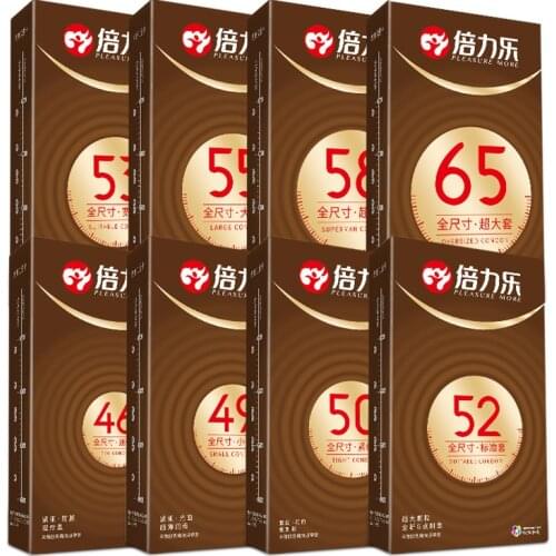 Beilile 65MM /46MM ALL Size Condoms Men Penis Cock Sleeve Lubricated Adult Sex Latex Rubber Small Biggest Condoms 30/20PCS