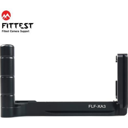 FITTEST Custom L Bracket Plate Vertical Plate Base Grip for FUJI Fujifilm XA3 XA5 X-A3 X-A5 SUNWAYFOTO Arca Swiss RRS Compatible
