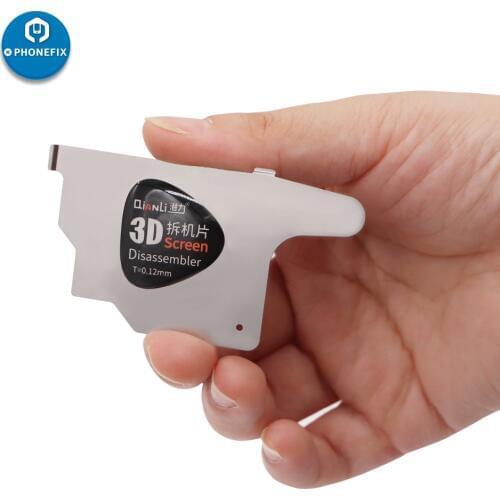 Qianli ToolPlus 0.12MM 3D Ultra Thin Stainless Steel Pry Opening Blade Disassemble Card for iPhone Opening Repair