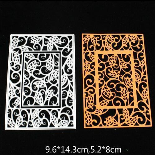Leaves Frame Metal Cutting Dies Stencils for DIY Scrapbooking/photo album Decorative Embossing DIY Paper Card
