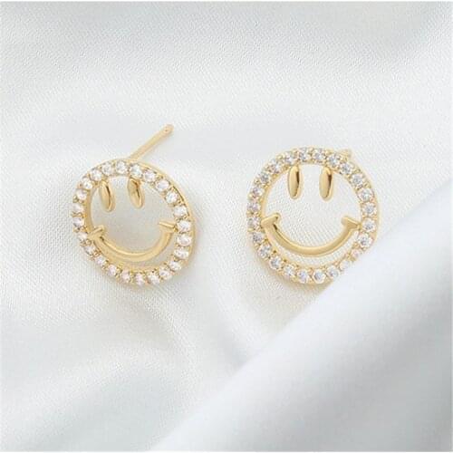 Miuoxion Retro Hollow Smiley Earrings Fashion Personality Party Punk Jewelry For Women Feature Namour Charm Gift All Seasons