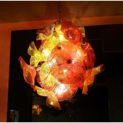 Contemporary Lotus Flower Hanging Interior Decor Branch Chandelier Lighting Fixture