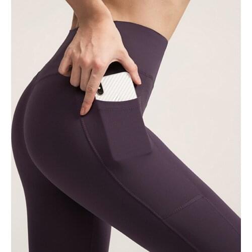 High Waist Side With Pockets Sport Leggings Buttery Soft Fitness Women Legging Support Horse Riding Tights Running Yoga Pants