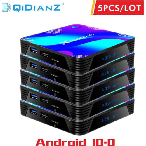 5 pcs X88 Pro 10 TV BOX Android 10 Wifi Media player 4K H.265/H.264 3D 1080P RK3318 Quad-Core 64bit X88Pro 10 Smart Set Top Box