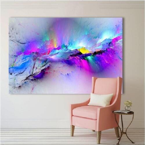 UBRUSH 45x60cm Wall Stickers Cloth Nordic Style Girl Poster Canvas Painting Wall Decorative Stickers Wall Sticker For Sofa