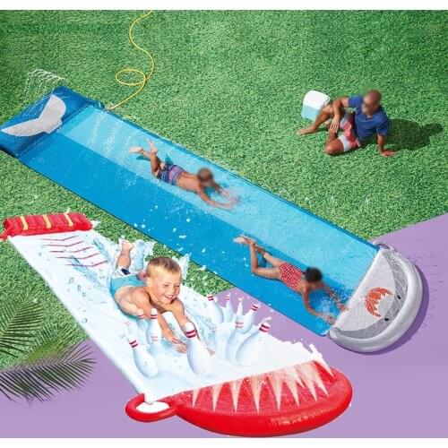 Water Slide Lawn Spray Water Pools For Kids Summer PVC Games Swimming Bath Outdoor Slide Sports Educational Game Water Toys