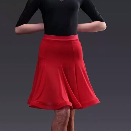 New Latin Dance Skirt For Sale Black Cha Cha Rumba Samba Tango Latin Skirt For Dancing Practice Performamnce Dancewear