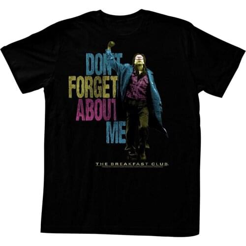 Breakfast Club 1985 Comedy Drama Movie Don't Forget About Me Black Adult T-Shirt