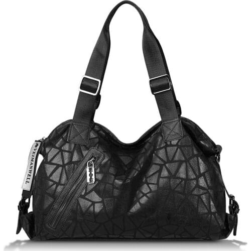 Women Large Capacity Leather Bag Female 2021 New Fashion Crossbody Bags Womens Shoulder Bag Stone Pattern Handbag