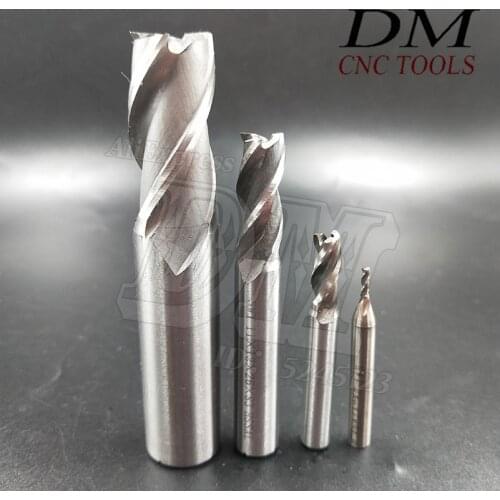 1pcs Router Bits For Wood 16mm 19mm 20mm Diameter End Mills For Metal Processing Threading Tool Mill White Steel Milling Cutter