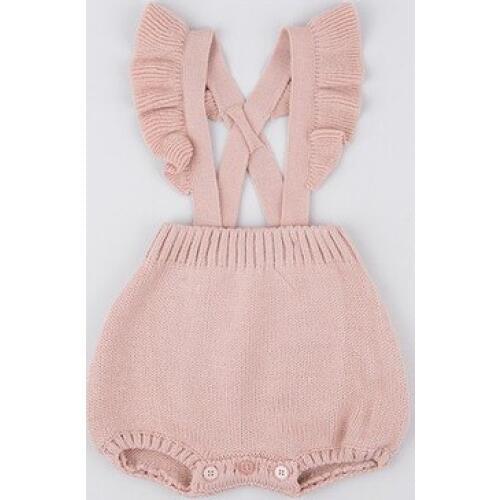 2017 fall ruffles infant baby knitted leotard newborn baby girls and boys sweater rompers boutique jumpersuit for autumn