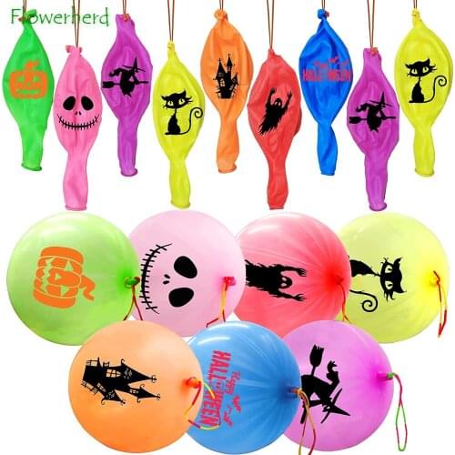 42PCS Halloween Punch Balloons for Kids Halloween Party Game Favors Halloween Giveaways Trick or Treat Toys Halloween Games