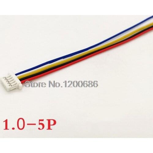 SH1.0 5Pin Male Plug Connector With Wire Cable 8cm