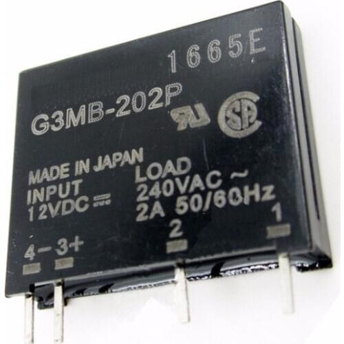 5 PCS G3MB-202P DC-AC PCB SSR In 12V DC AC 2A Out 240V Solid State Relay Module
