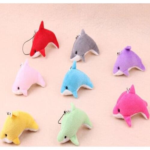 5CM Mini Super Kawaii Little Dolphin Plush Keychain Stuffed Wedding Bouquet Decor Accessories Doll Toys