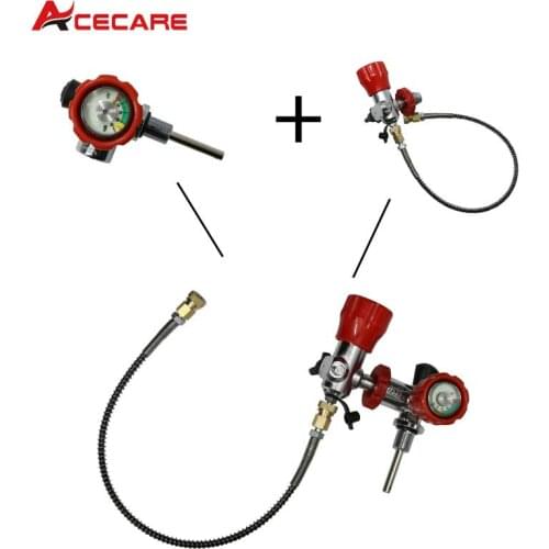 30Mpa 4500psi Filling Station for Carbon Fiber Tank Valve Connection for Gas Transfer or Tank Refilling Big to Small Bottle