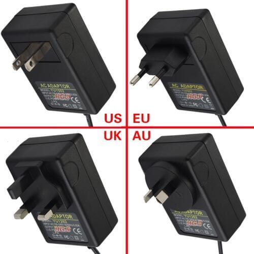 AC100V-240V Converter Adapter DC 15V 2A 2000mA Power Supply EU/US/UK Plug 5.5mm x 2.1-2.5mm for LED CCTV Free shipping 15V2A