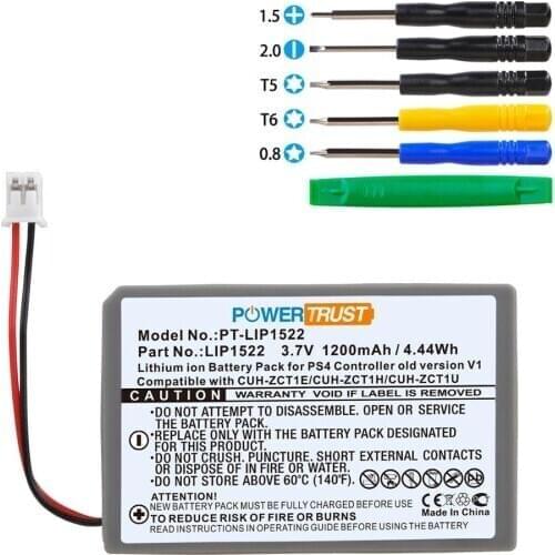 LIP1522 Battery for Sony PS4 Batteries Bluetooth Wireless Dual Shock Controller CUH-ZCT1 Old Version V1 CUH-ZCT1H with Tools