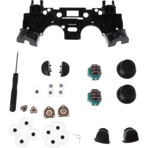 Analog Joysticks L2 L1 R1 R2 Trigger Buttons 3D Rods Squeeze Cap Screwdriver Conductive Rubber for sony 4 PS4 Repair