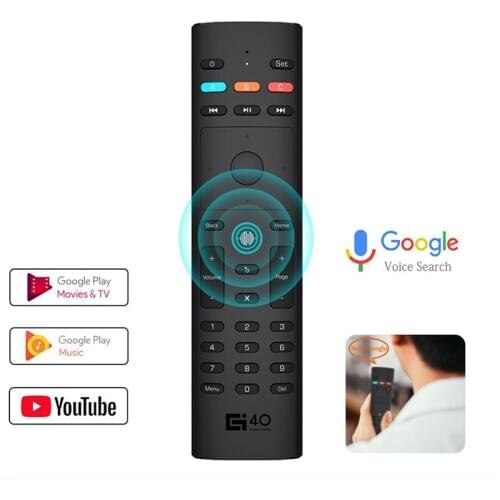 Wireless Voice Air Mouse Smart Home G40S 2.4G IR 433 Mhz For Android TV Box Netflix Google Assistant Universial Remote Control