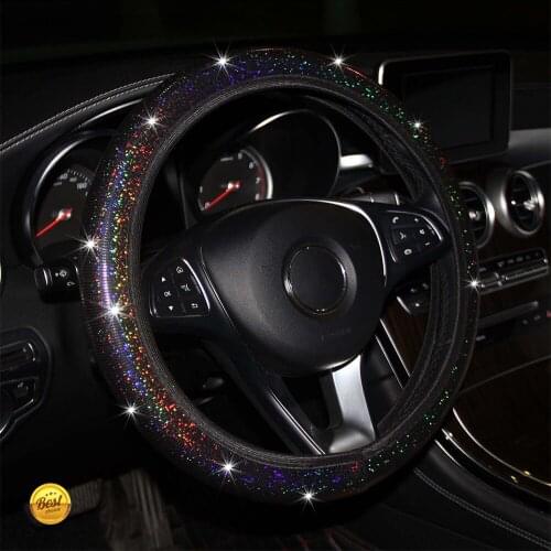Bling Bling Car Steering Wheel Cover,Easy Install Vehicle Hubs Not Moves Steering-wheel Case For Skoda Octavia D5 X45