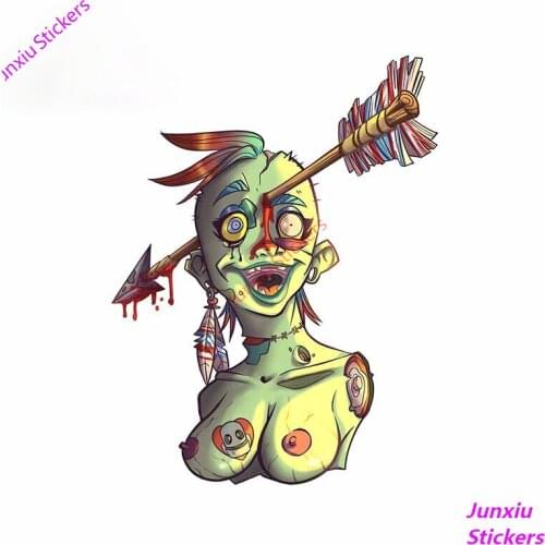 Headshot Mcboobs Zombie Punk Creative Car Sticker Laptop Window Camper Truck Decal Scratch-Proof Fine Car Assessoires PVC13x10cm