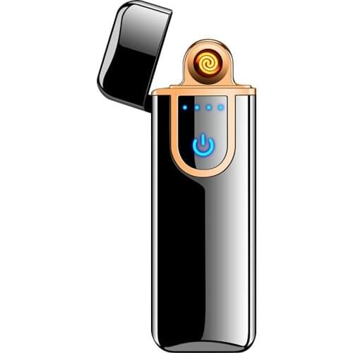 Mini fingerprint inductive charging lighter and USB cigarette lighter