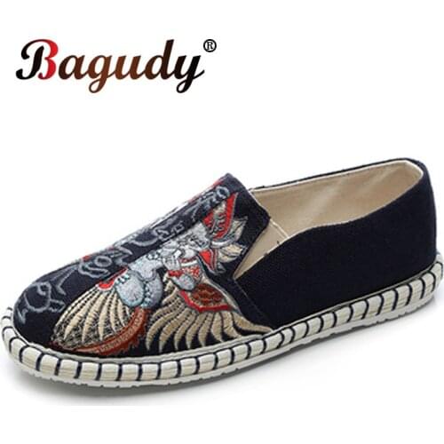 Classical Chinese Style Men Retro Canvas Shoes High Quality Casual Shoes Espadrilles Loafers Linen Breathable Flat Driving Shoes