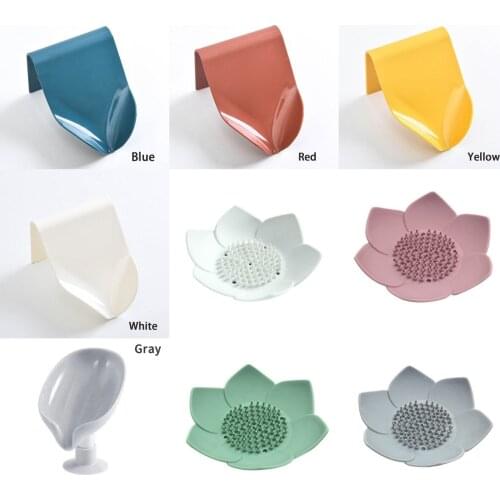 Soap Box Drain Soap Holder Box Bathroom Shower Soap Holder sponge Storage Plate Tray Bathroom Supplies Bathroom Gadge