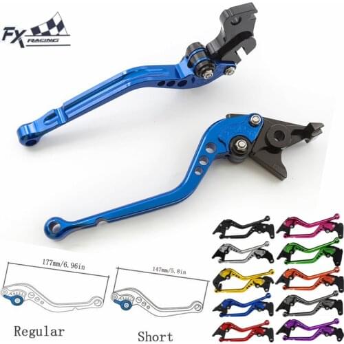 Short&Long Brake Clutch Levers For YAMAHA FZ6 FAZER 2004-2010 2005 2006 2007 2008 2009 Motorcycle Adjustable Aluminum Lever