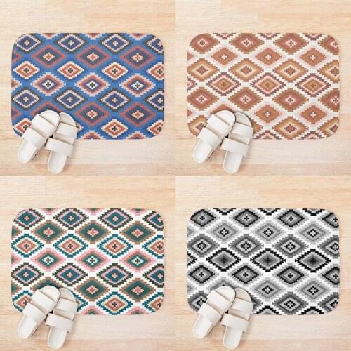 Bathroom Entrance Door Mat Washable Non-slip Kitchen Floor Mat Bedroom Living Room Bedside Area Rugs Waterproof Modern Carpet