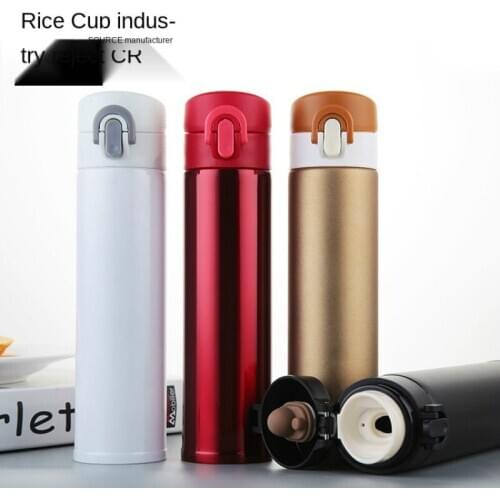 Fashion Creative Business Straight Vacuum Flasks Portable and Durable Double-layer Vacuum Insulation High-end Office Thermoses