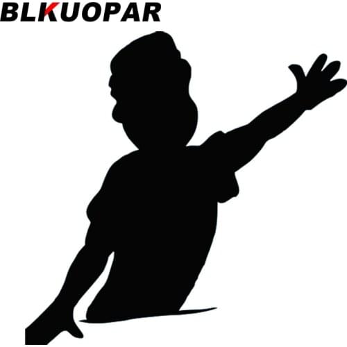 BLKUOPAR for Raise Hand Image Car Stickers Sunscreen PVC Decals Scratch-Proof Surfboard Windshield Decor Car Door Protector