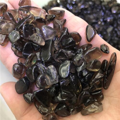 1 kg natural smoky quartz crystal gravel stone rough stone for home dec magic garden crystal healing stone rough