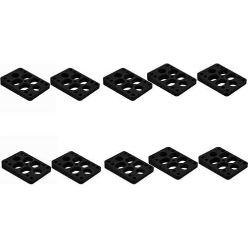 NEW-10Pcs 8-12mm Longboard Risers Cruiser Skate Board Truck Pads Standard Uneven Sloped Height Increase Pads Skate Parts