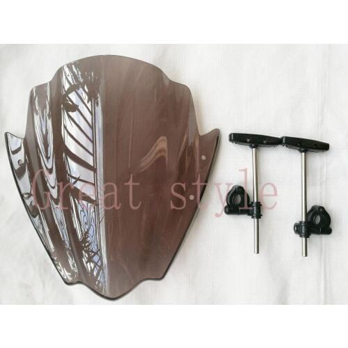 New For Kawasaki Z250 Z300 Z750 Z750R Z800 Z1000 Street Bikes Handlebars motorbike motorcycle Windshield