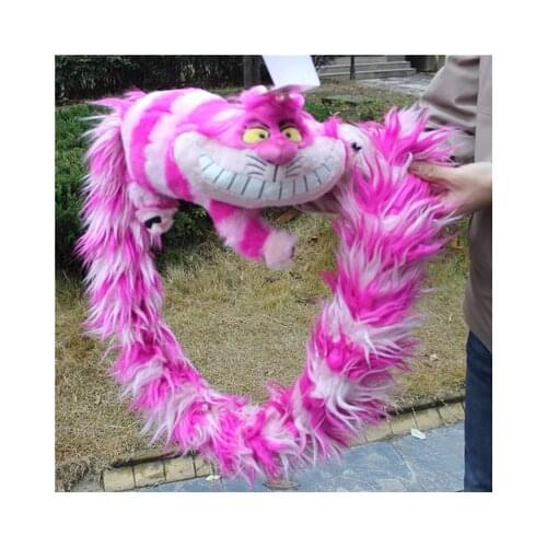 Original Disney Alice in Wonderland Cheshire Cat Large Soft Stuffed Animal Doll Christmas Gift Classic Plush Toys 50cm