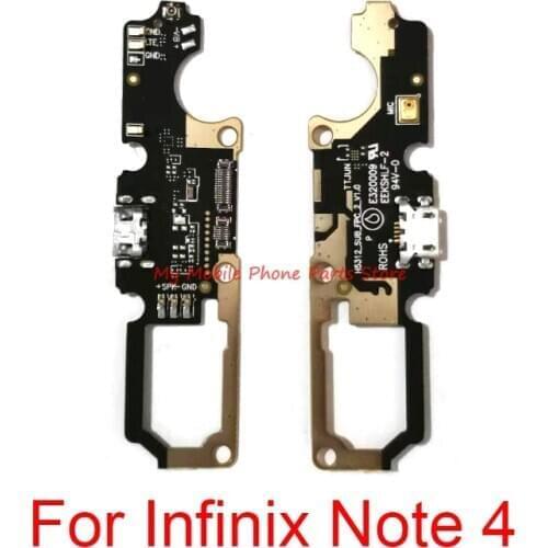 USB Charging Charge Port Board Dock Plug Socket Jack Connector Flex Cable For Infinix Note 4 Note4 Repair Spare Parts