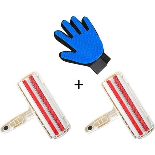 Drop Shiping Pet Grooming Glove Hair Remover Brush Gentle Deshedding Efficient Pet Mitt Pet Massage Gloves Perfect for Dogs&Cats