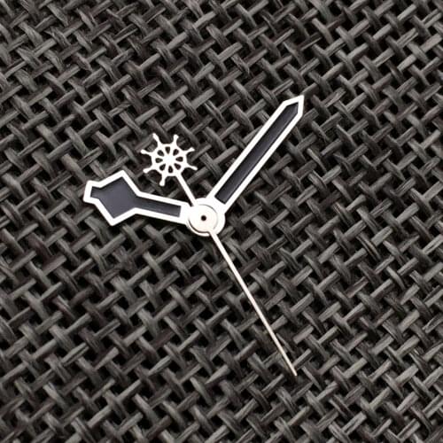 Luxury Gold Stainless Steel Watch Hand Needles Green Luminous Wristwatch Replacement For NH35A NH36A 7s26, 7s36, 7s25, 7s35