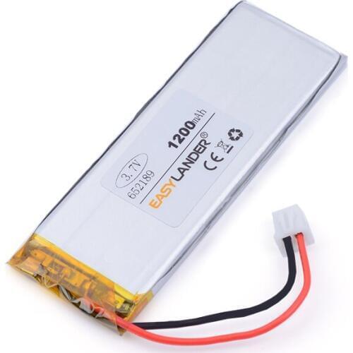 XHR-2P 2.54 652189 1200mAh 3.7V lithium polymer battery652090 sound driving record instrument scan code
