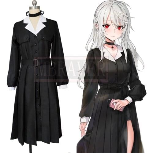 Youtube Vtuber kuzuha nijisanji Female Dress Sex Reversion Cos Cosplay Costume Uniform Christmas Halloween Custom-made Any Size