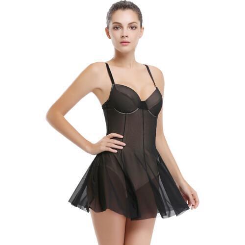 Women Sexy Lingerie Silk Robe Dress Lace Skirt Halter Babydoll Nightgown Sexy Sleepwear Night dresses Ballet Perform Dress 6XL