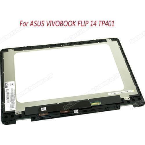 14'' For ASUS Vivobook Flip 14 TP401 TP401M TP401N LCD Display Touch screen Replacement matrix NT140WHM-N44 1366*768
